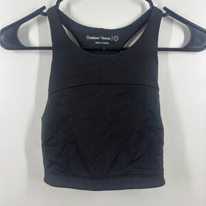 Outdoor Voices Black Racerback Sports Bra S